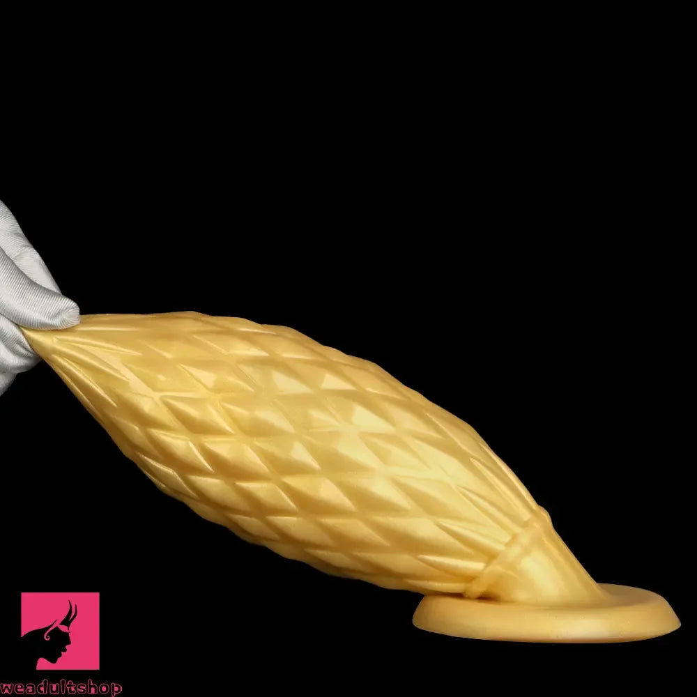 7.48in Gold Silicone Soft Butt Plug Dildo For Men And Women Sexual Cock