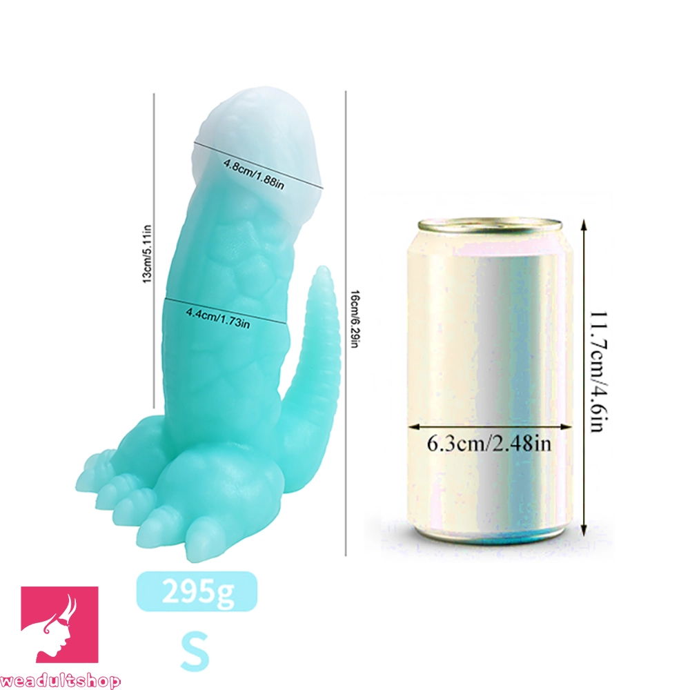 6.29in 8.46in Dinosaur Claw Luminous Dildo For Women Men Sex Prostate