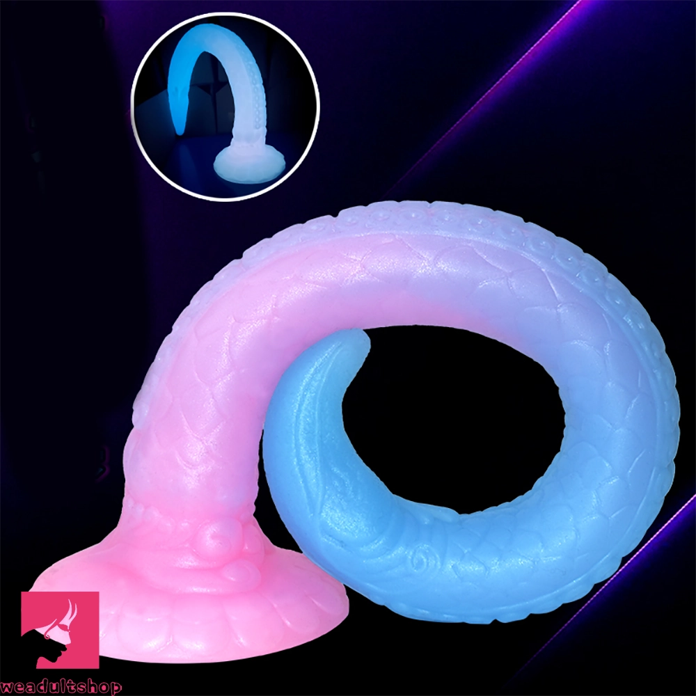 18.1in Luminous Soft Dragon Big Animal Tentacle Dildo For Female Prostate