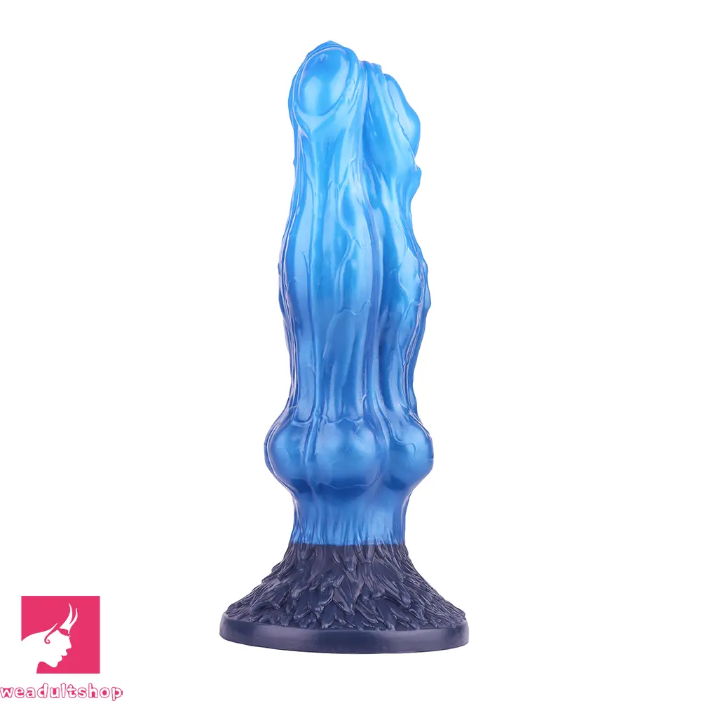 10.15in Double Layer Three Heads Silicone Knot Dildo For Women Pleasure