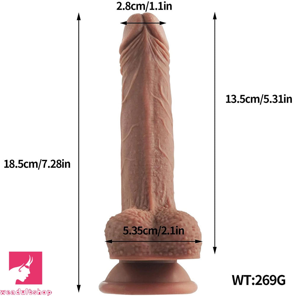 7.08in Realistic Penis Dildo Strong Suction Cup Penis Anal Dildo Adult Toy