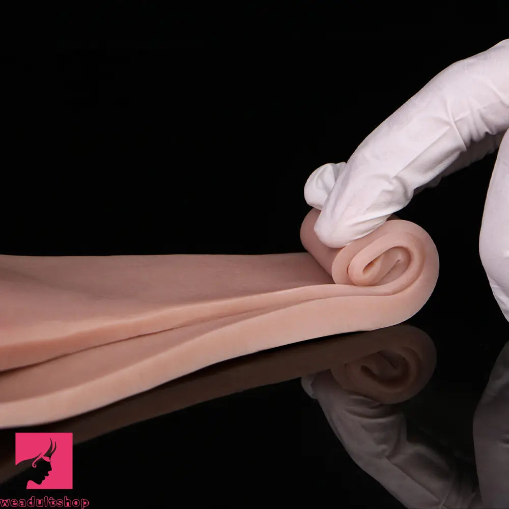 7.99in Wearable Silicone Lifelike Dildo Pants Real Skin Hollow Penis Sleeve