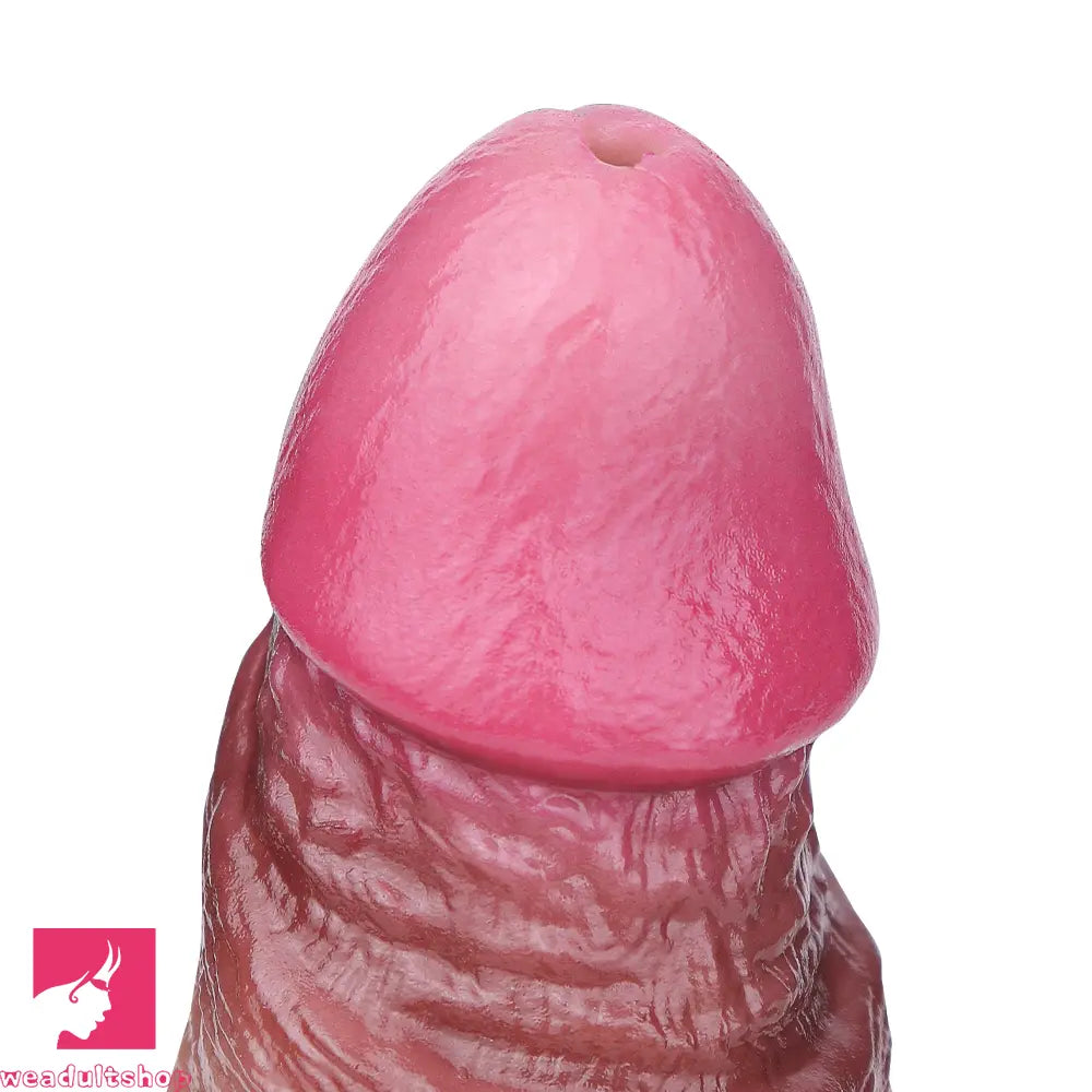 6.37in Double Density Silicone Soft Ejaculating Female Skin Feel Dildo