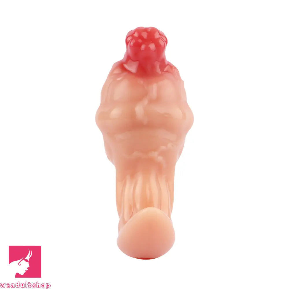 4.01in Fox Tail Wear Anchor Silicone Dildo Butt Plug For BDSM Role Sex