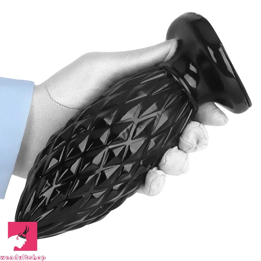 7.48in Black PVC Butt Plug Dildo For Men And Women Sexual Intimate Sex