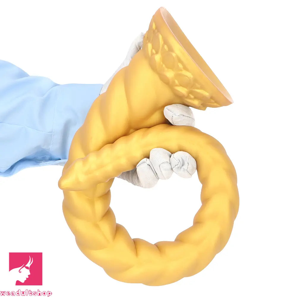 22.04in Liquid Silicone Super Long Texture Anal Plug Large Soft Sex Dildo