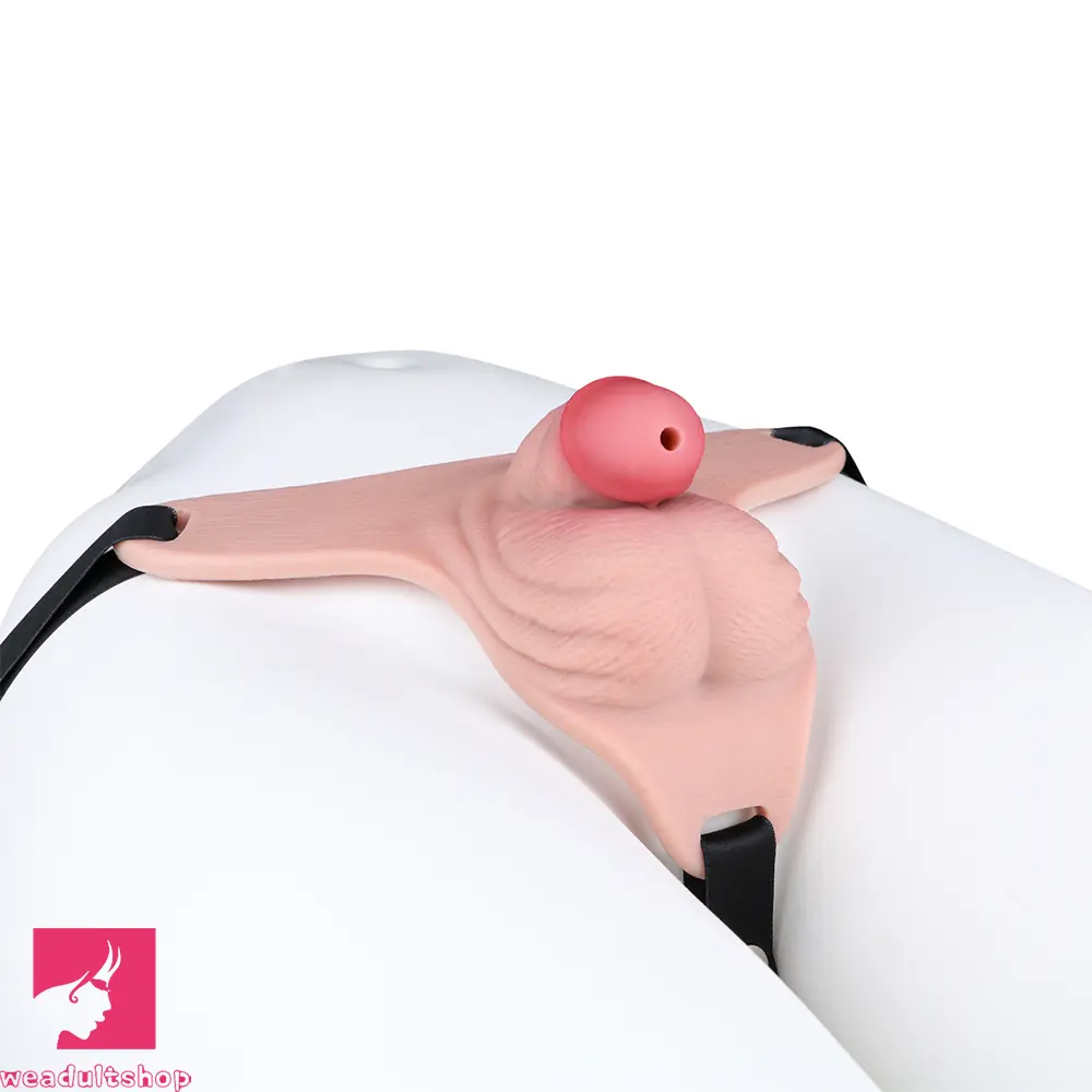 3.93in Real Hollow Chastity Cage Dildo Adult Sex Toy For Women Couples