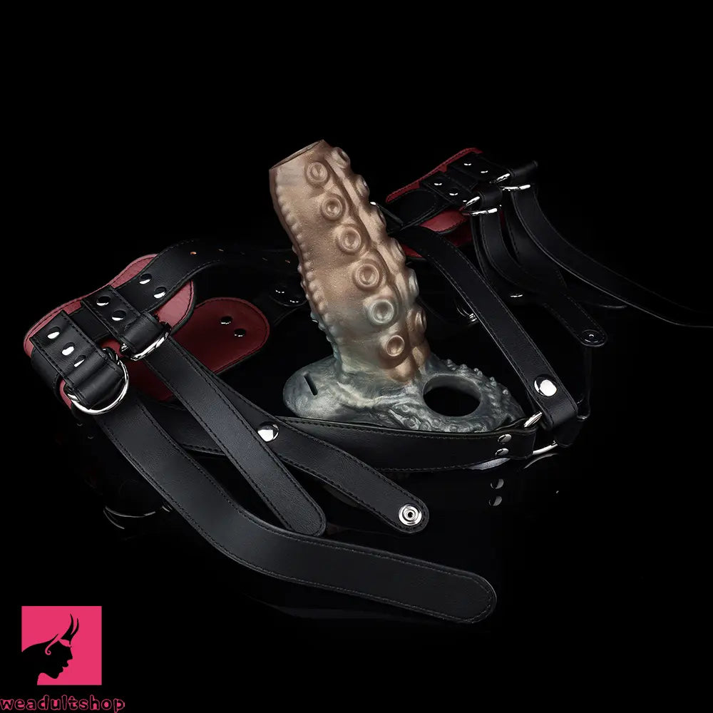 4.02in 4.76in 6.06in 6.69in Tentacle Strap on Hollow Penis Sleeve Dildo