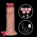 6.57in Silicone Ovipositor Expandable Dildo Realistic Penis Foreskin Tunnel