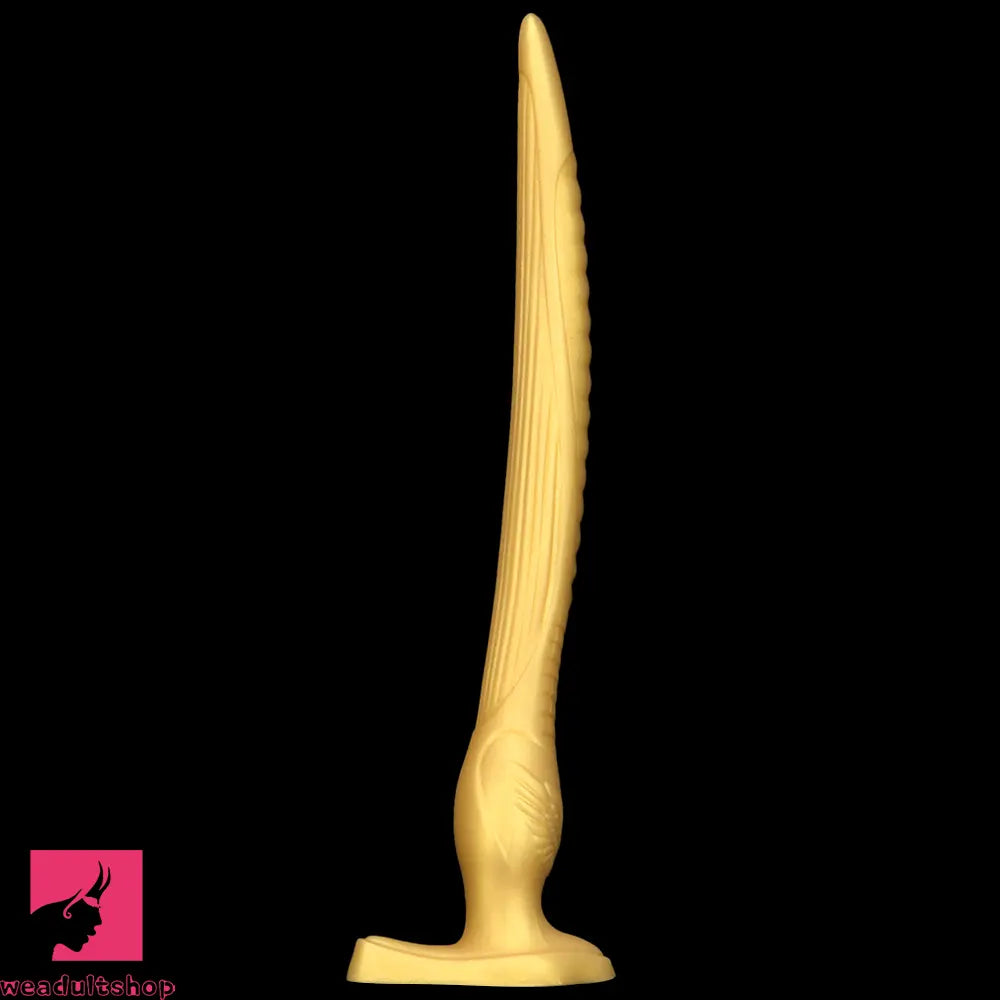 12.2in 16.14in 20.07in Gold Silicone Super Long Anal Dilator Dildo Huge Toy