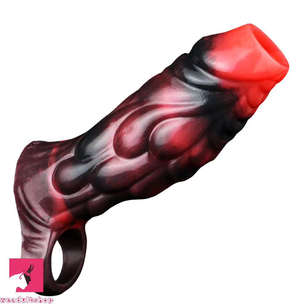 3.54in 4.72in 5.51in 6.69in Monster Silicone Soft Dildo Sleeve Penis Extender