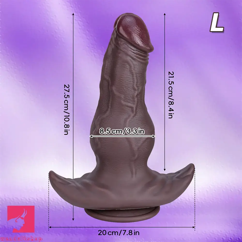8.46in 9.64in 10.82in Liquid Silicone Big Dildo With Anchor Base Love Toy