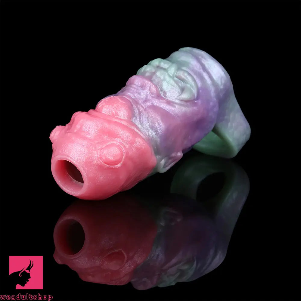5.03in Velvet Pulse SHAZ-3019 Fantasy Hollow Dildo Sleeve Cock Extension