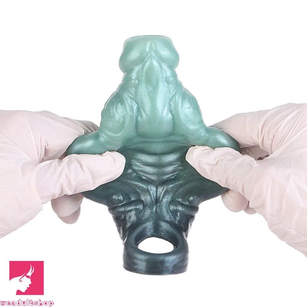 4.6in 5.62in 6.49in Silicone Knot Penis Dildo Sleeve For Women Men Couples
