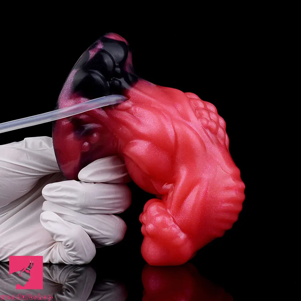 5.51in Fantasy Odd Silicone Soft Inflatable Spraying Water Dildo For Anus