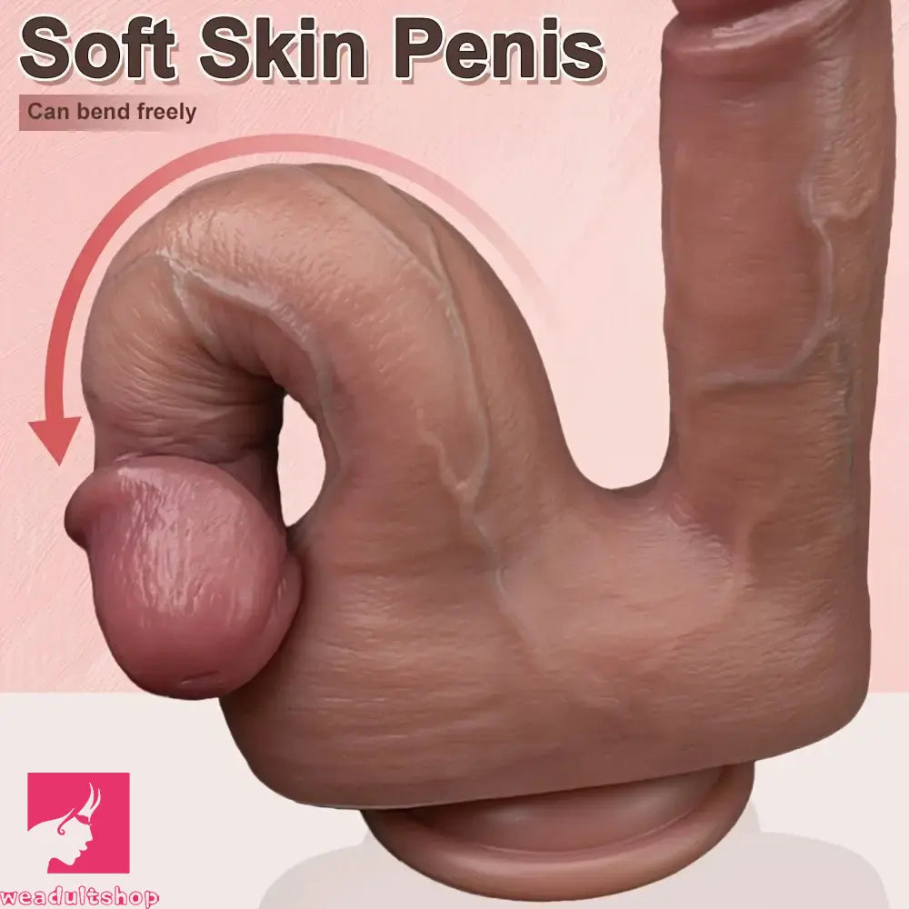 8.85in 9.84in Dual-Headed Soft Double-Layered Silicone Strap on Dildo