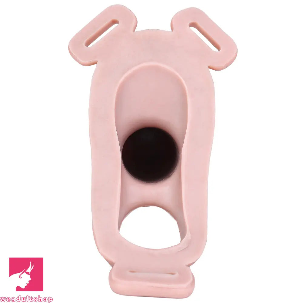 6.37in Real Feeling Strap on Penis Extender Cock Sleeve Dildo For Clit Love