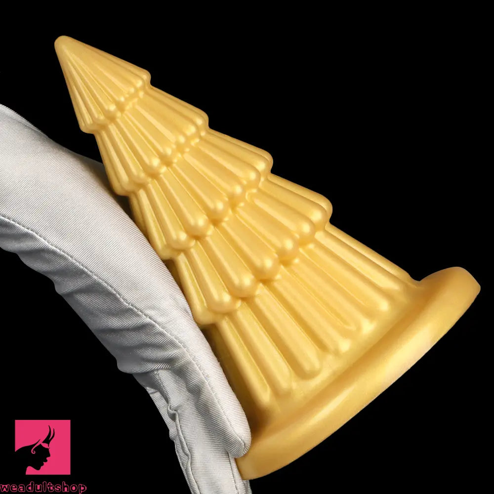 7.67in Christmas Tree Silicone Soft Cock Butt Plug Dildo With Suction Cup