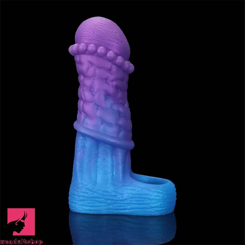 5.9in 6.29in 6.69in Hollow Spiked Horse Dildo Sleeve For Prostate Real Love