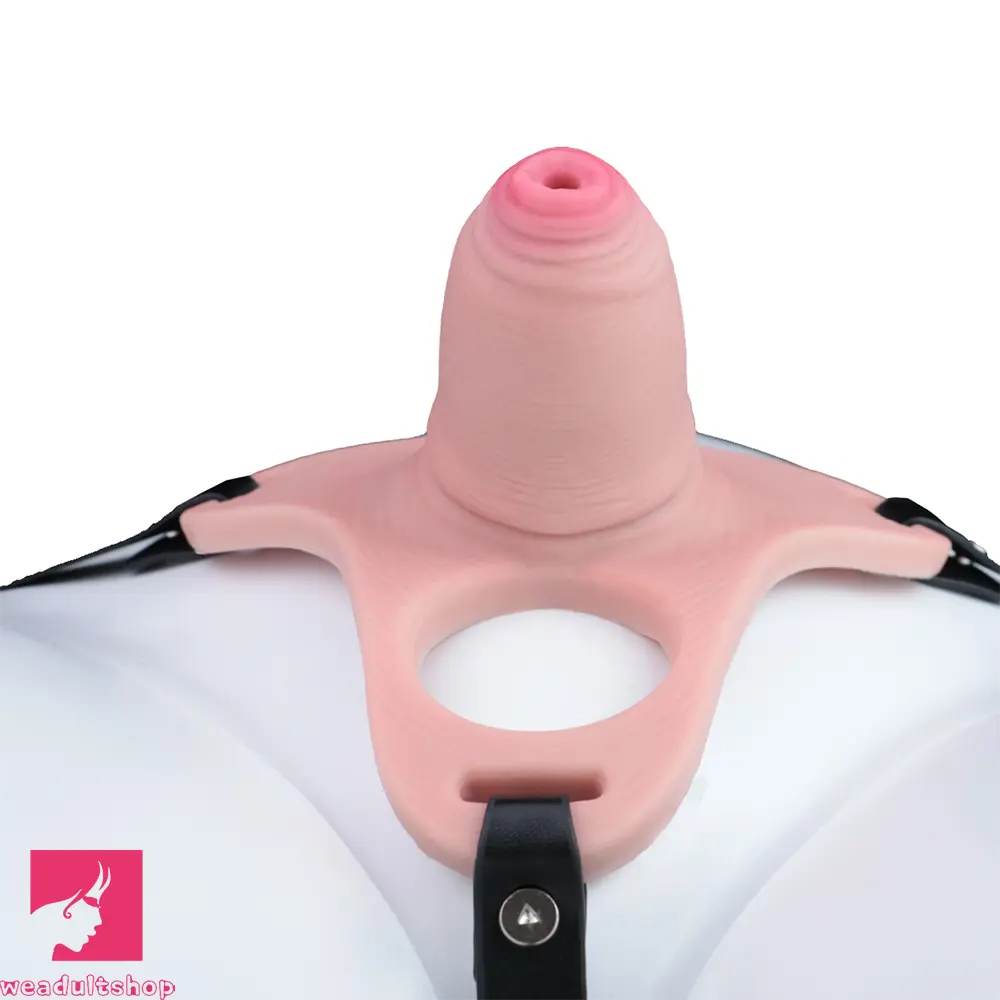 3.54in Strap on Chastity Dildo Wearable Realistic Cock Cage For Men Dilator