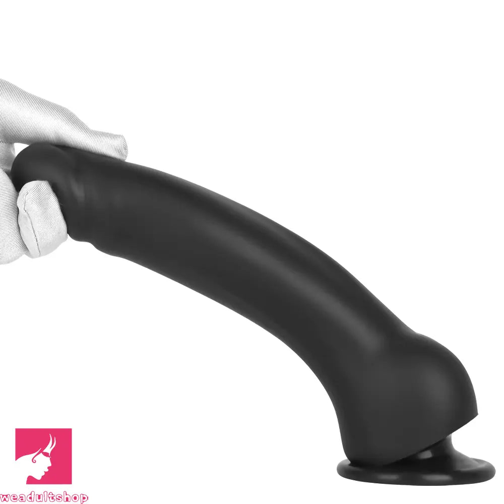 9.44in Manual Thick Upturned Silicone Soft Big Dildo For Anal Vaginal Cock