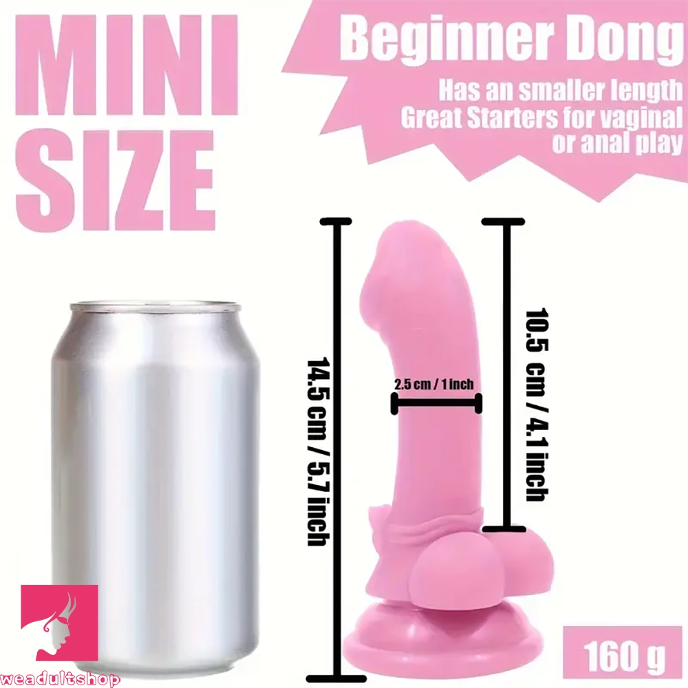5.7in 8.07in 2pcs Realistic Curved Silicone Dildos For G Spot Clit Sex Toy