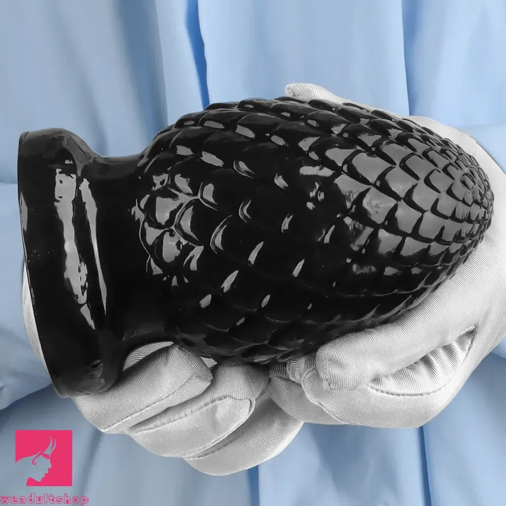 3.93in 5.9in Newbie Clit Female Masturbator PVC Black Butt Plug Dildo