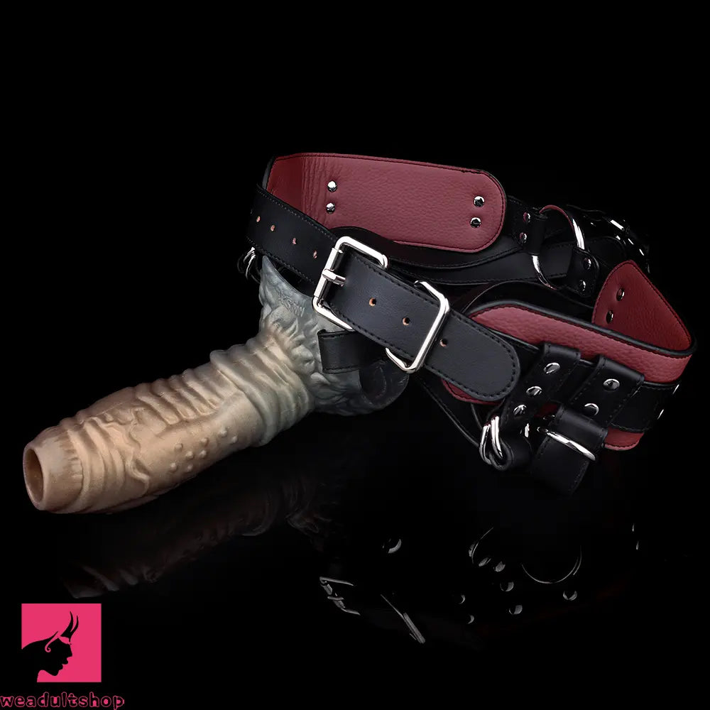 6.77in Tentacle Spiked Silicone Strap on Dildo Sleeve For Male Couples