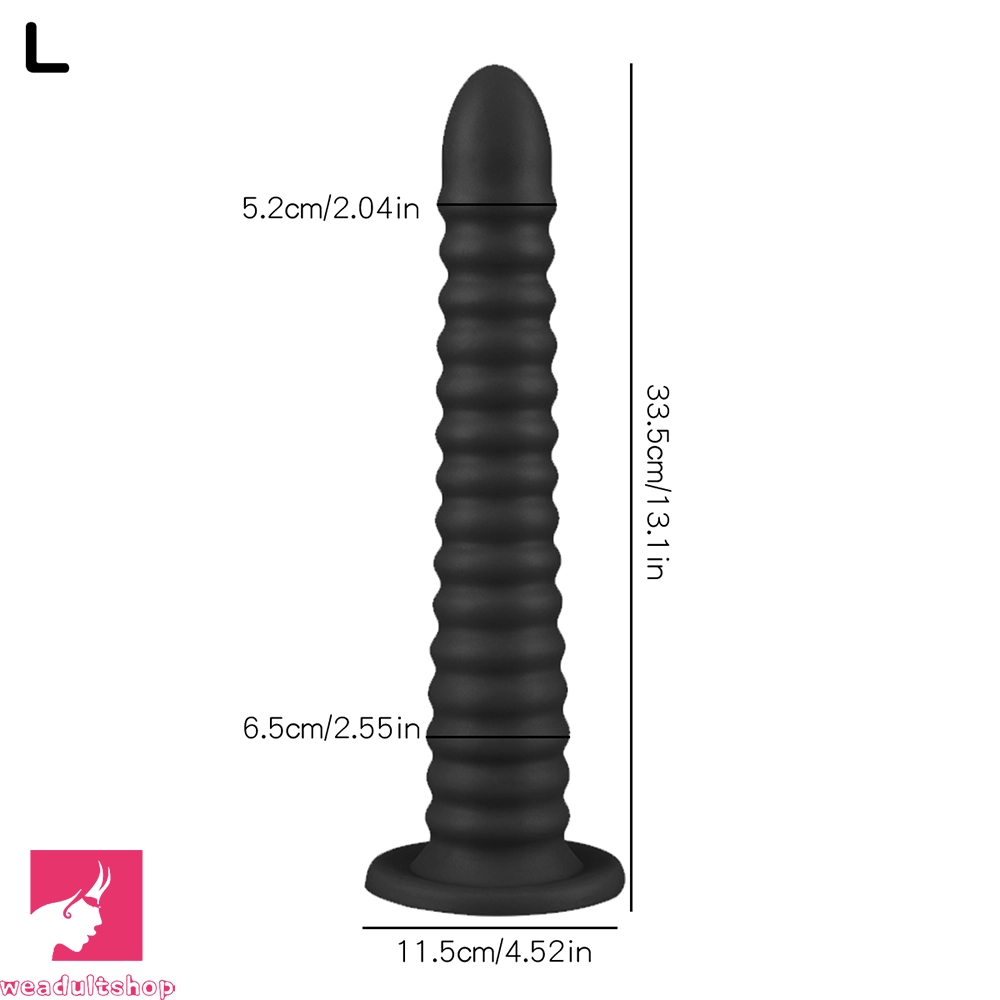6.69in 9.05in 11in 13.1in Big Silicone Luminous Butt Plug Dildo For Prostate