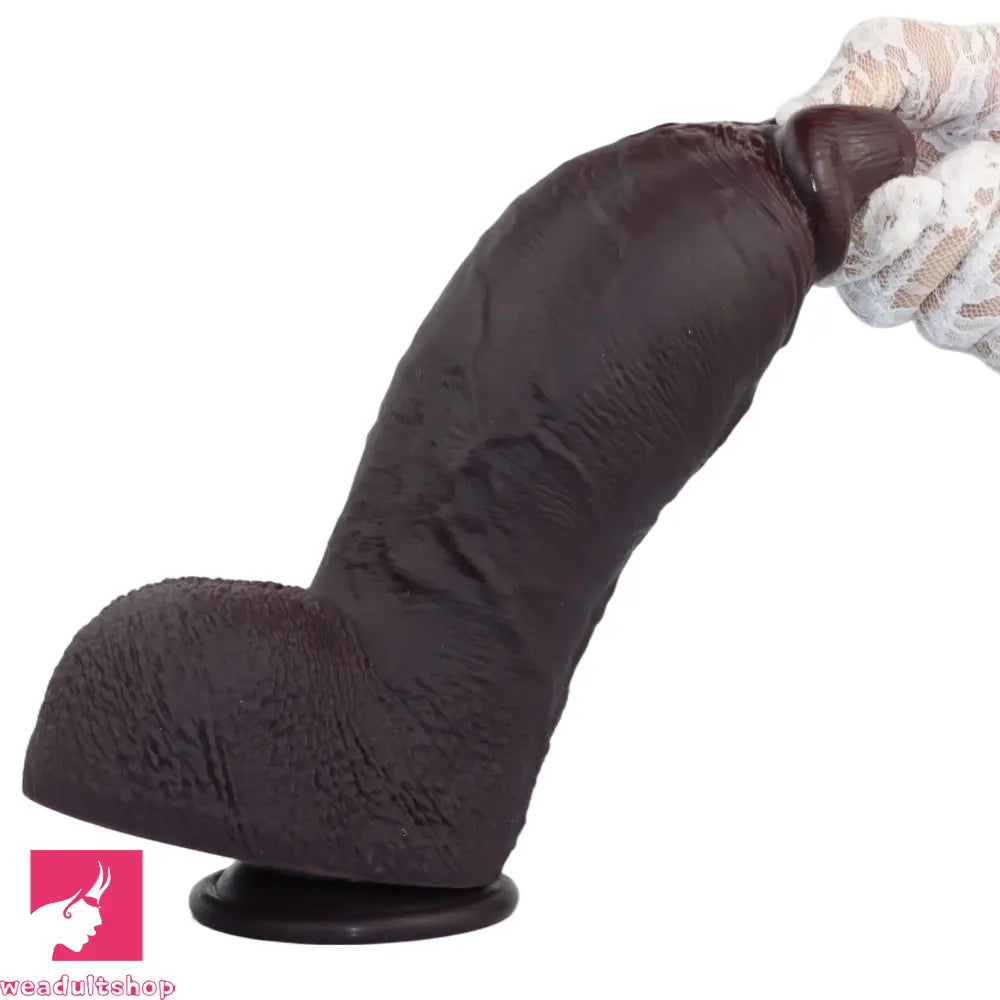 9.64in Real Skin Thick Big Dildo G-Spot Stimulator Anal Dilator Adult Erotic Toy