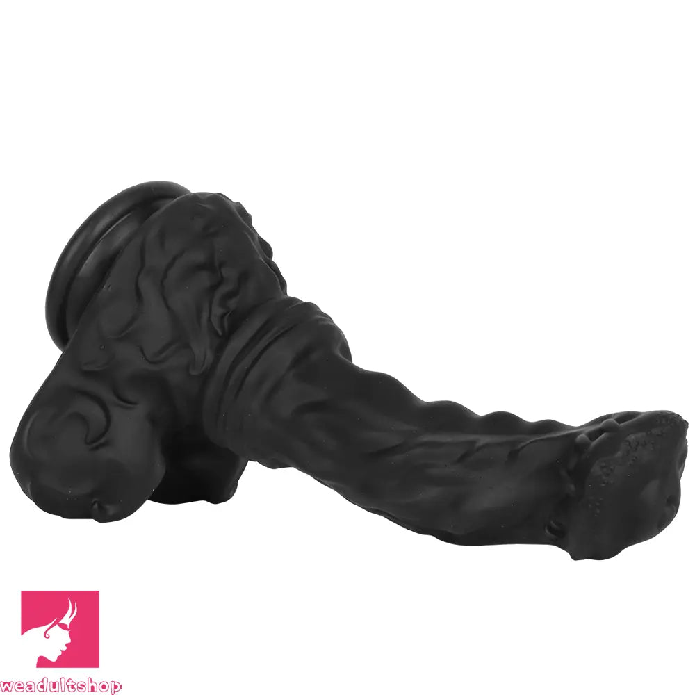 10.62in 13.18in New Black Horse Dildo Soft Thick Silicone Dildo Cock