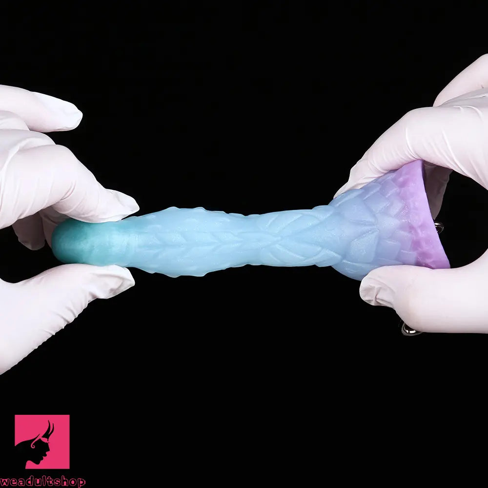 4.68in 5.9in 7.16in 8.26in Spiked Monster Silicone Odd Dildo With Key Chain