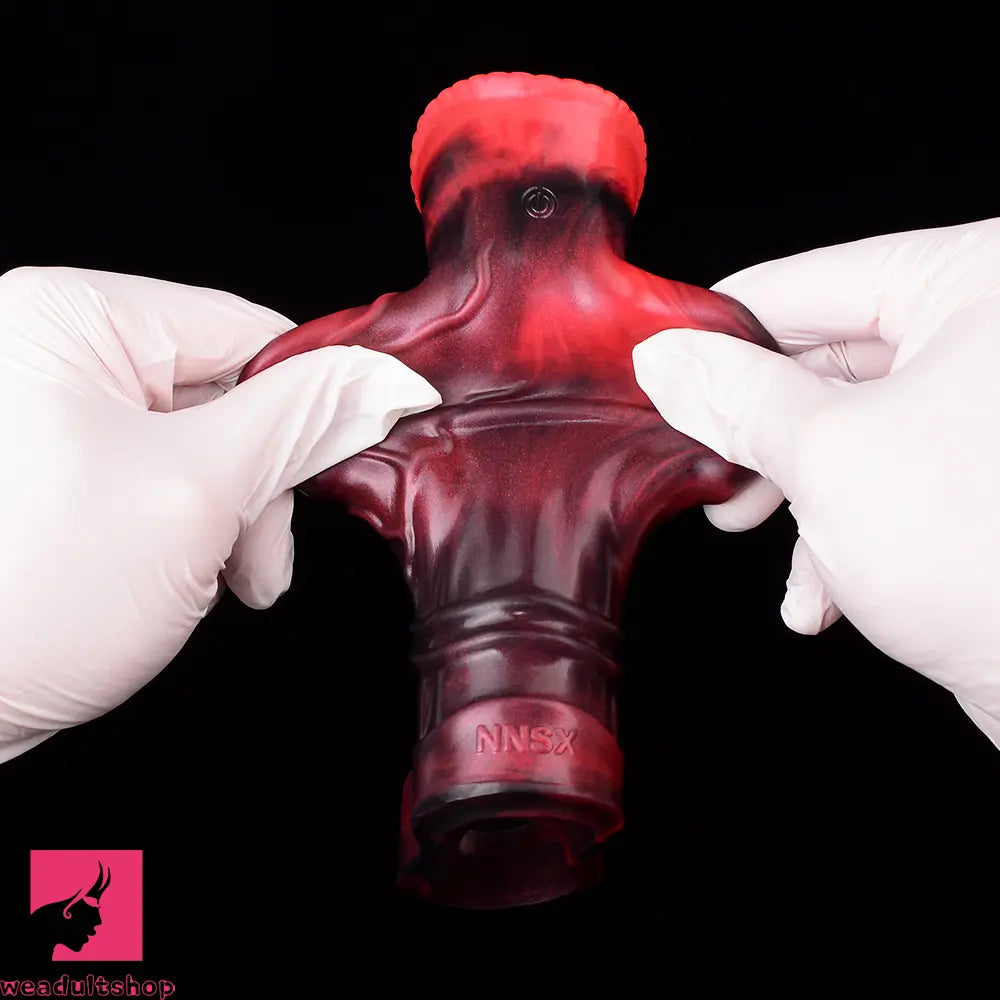 5.58in 7.17in Silicone Horse Dildo Sleeve Vibrating Hollow Waterproof Dildo