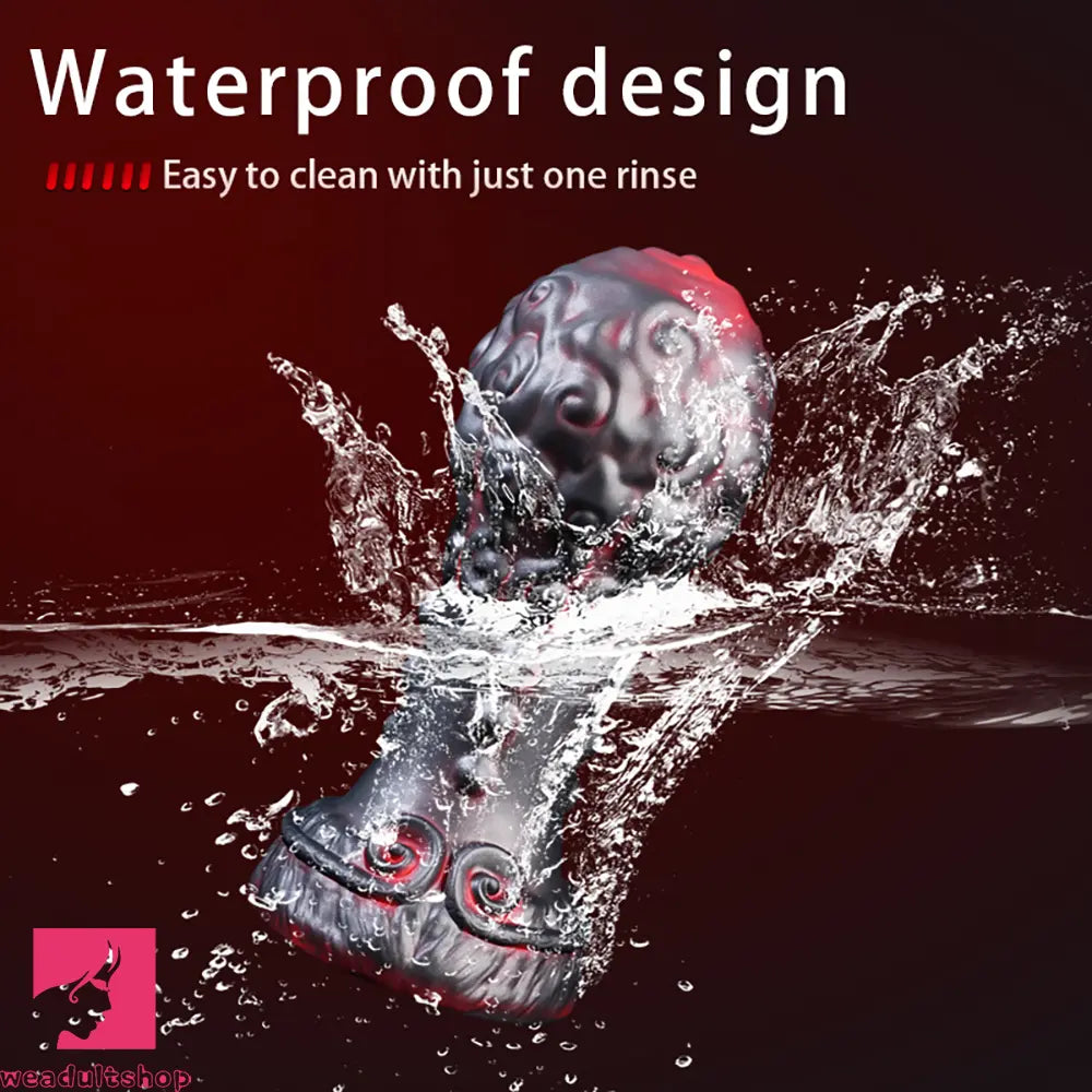 5.51in 7.08in 9.05in Spiked Silicone Round Silicone Soft Odd Dildo Anal Plug