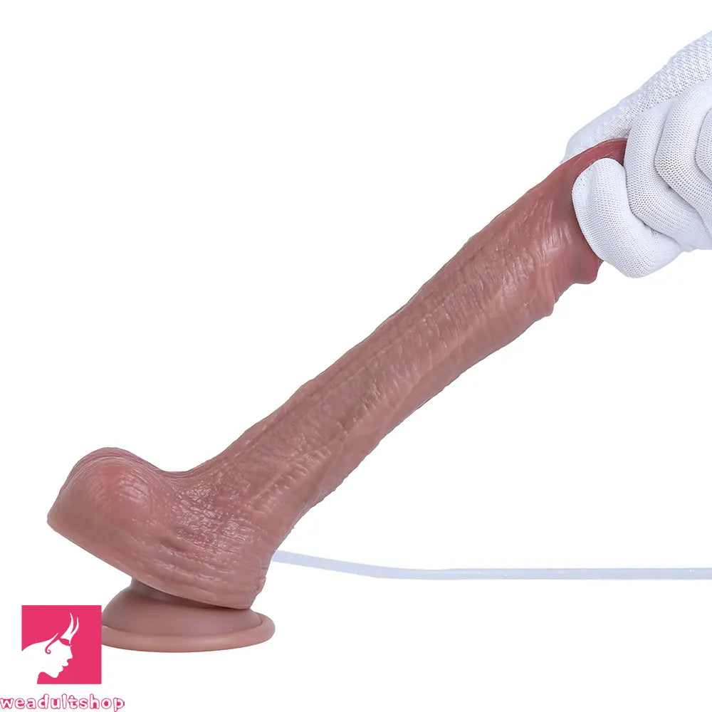 8.58in Dual Layer Highquality Material Soft Strap on Ejaculating Dildo