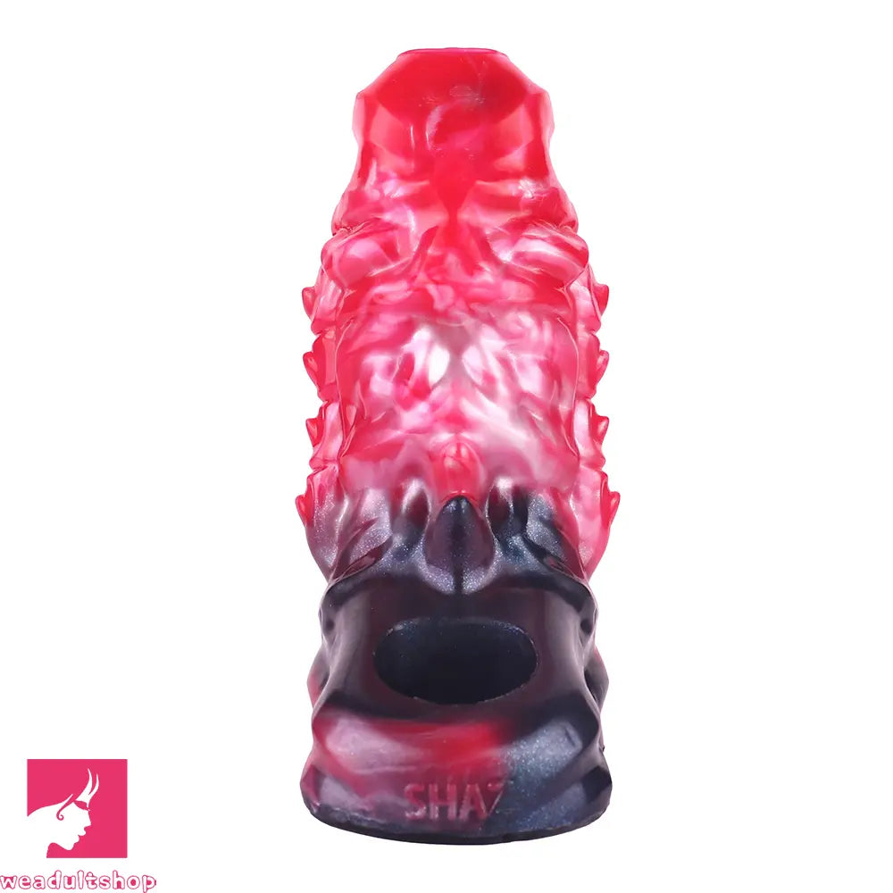 5.82in Weird Floppy Hollow Dildo Built-in keel Vibration Remote Penis Sleeve