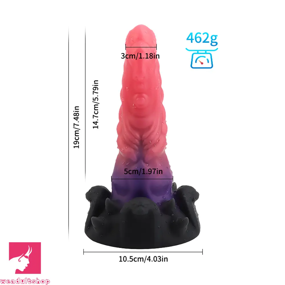 7.48in Fantasy Silicone Monster Cock Soft Dildo Adult Sex Toy Cock Love