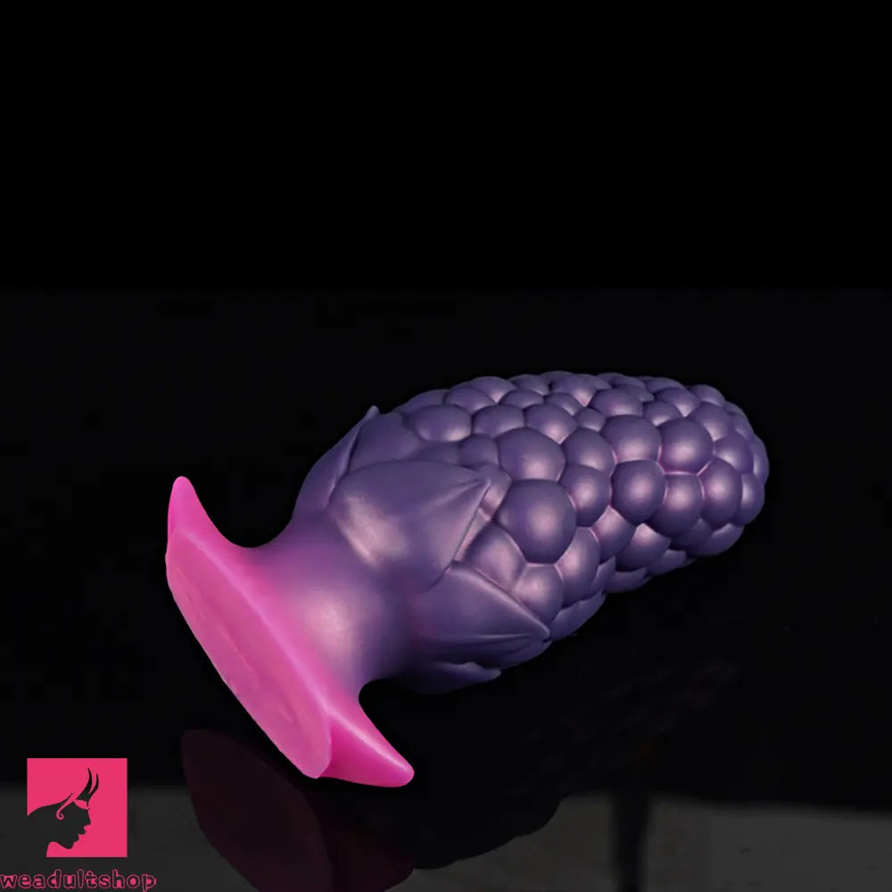 3.7in 5.43in Strawberry Design Small Silicone Soft Butt Plug Anal Dildo