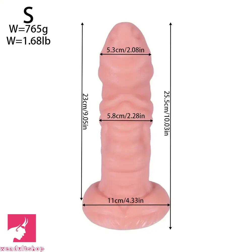 10.03in 11.41in 13.38in Monster Creature Fantasy Huge Lifelike PVC Dildo