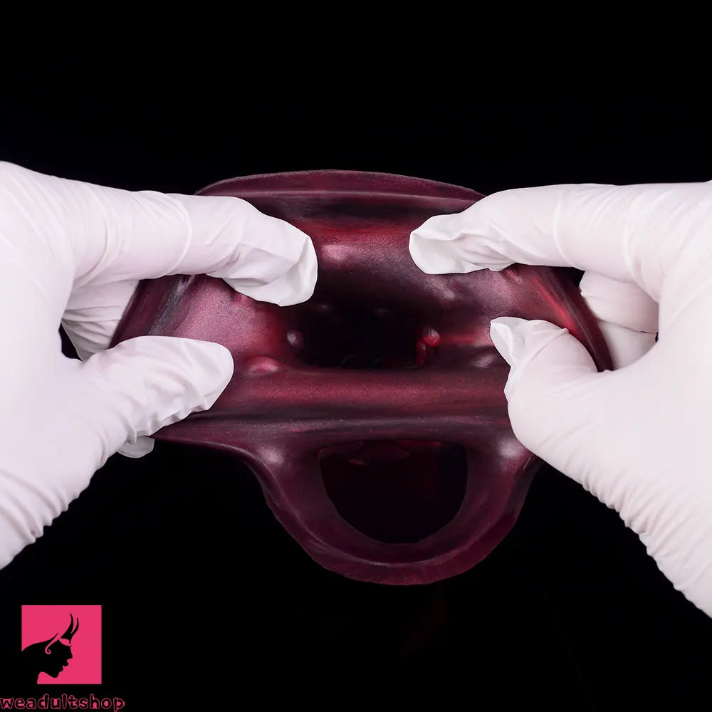 5.91in Silicone Dog Cock Sleeve Knot Dildo Vibrating Dildo With Cock Ring