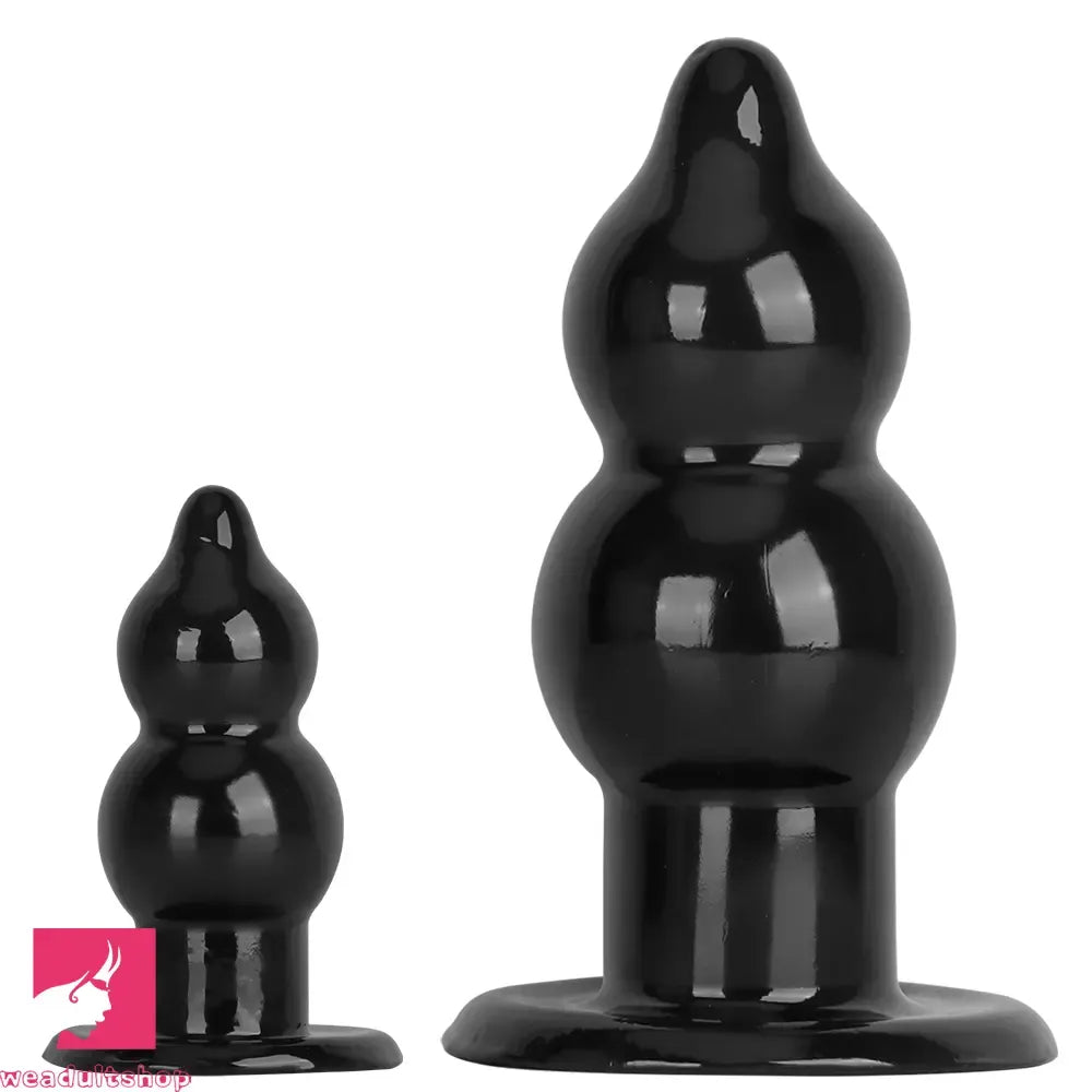 5.11in 9.05in Black Fantasy PVC Big Thick Butt Plug Dildo Cock Stimulator