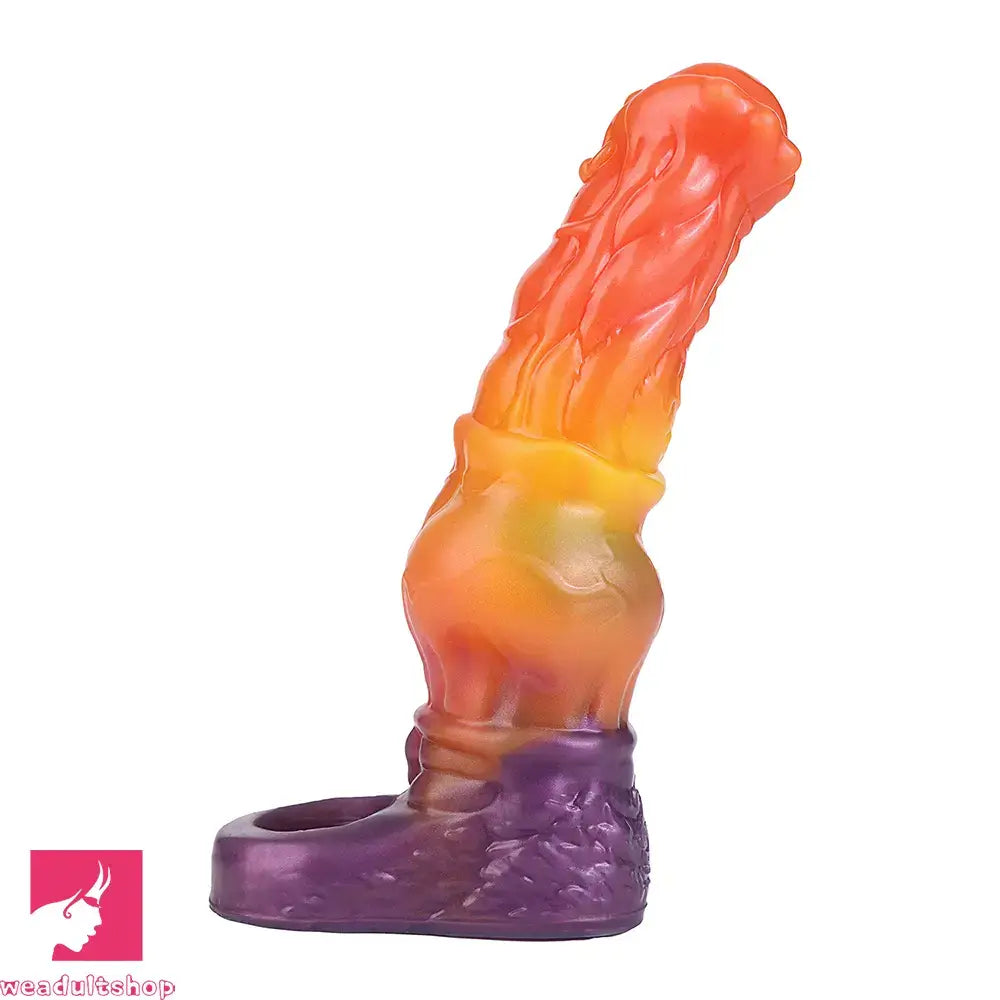 6.85in Warhorse Silhouette Real Melt Mark Texture Cock Dildo Sleeve