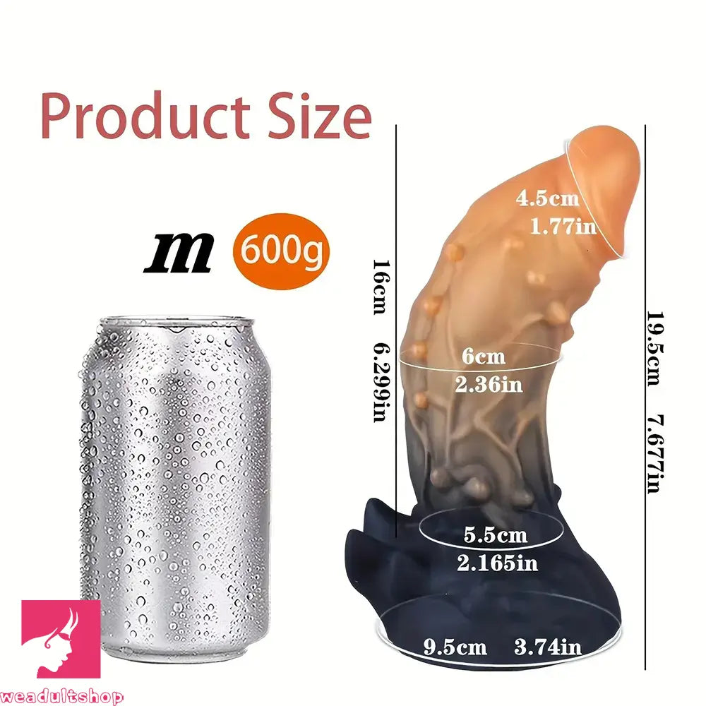 6.54in 7.68in 8.97in Soft Silicone Monster Spiked Dildo Thick Anal Odd Dildo