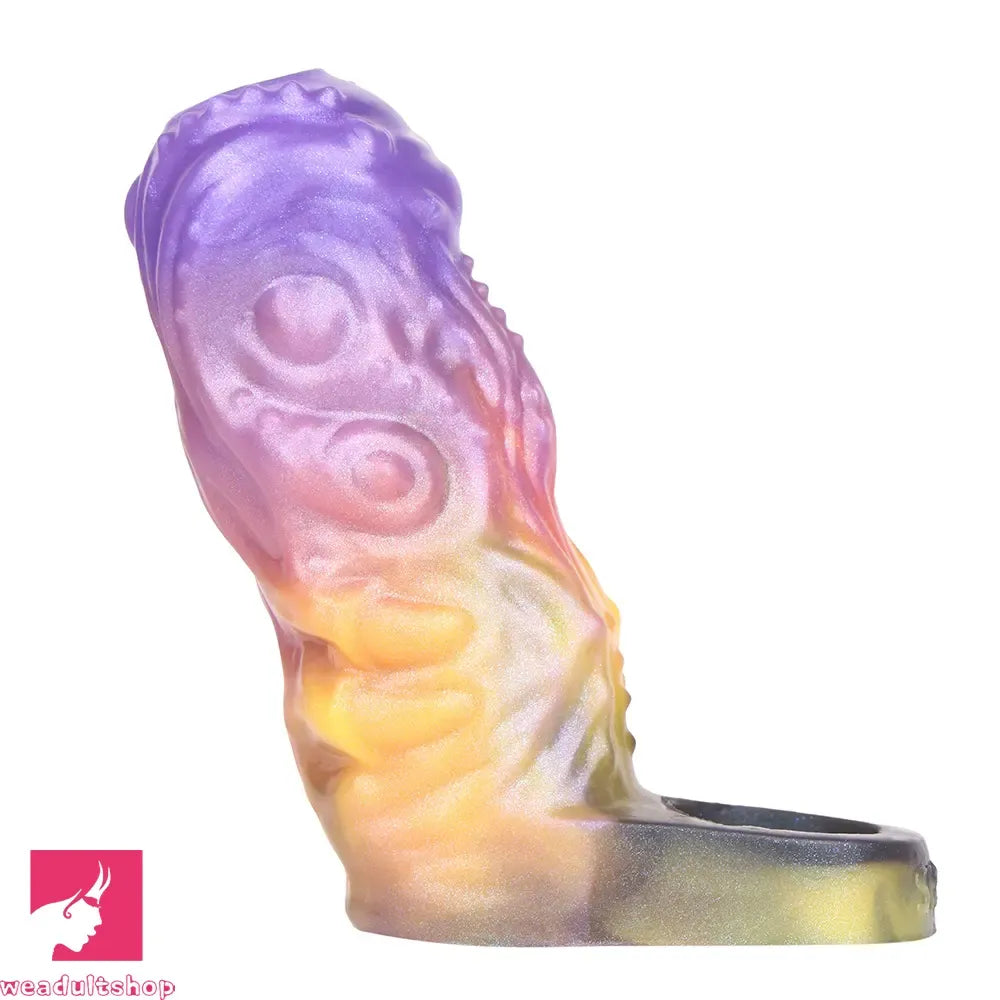 4.84in Grasoth Fantasy Odd Silicone Soft Dildo Sleeve Penis Extender