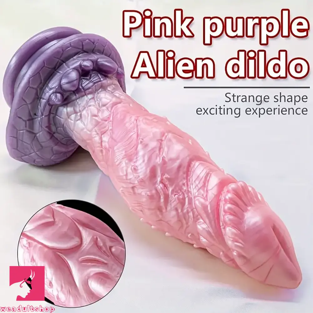 9.25in Dragon Silicone Soft Big Monster Spiked Dildo Animal Toy
