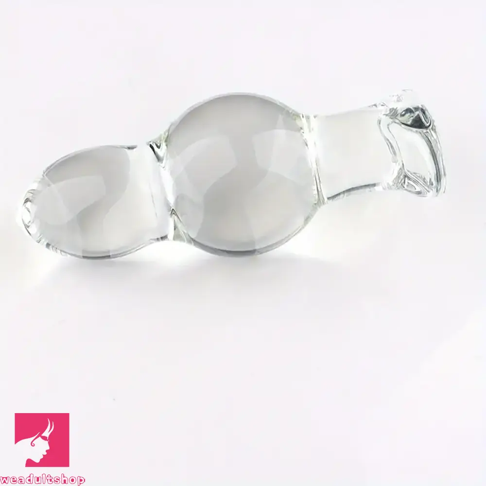 4.65in 4.92in 5.9in 6.89in Transparent Clear Small Glass Dildo