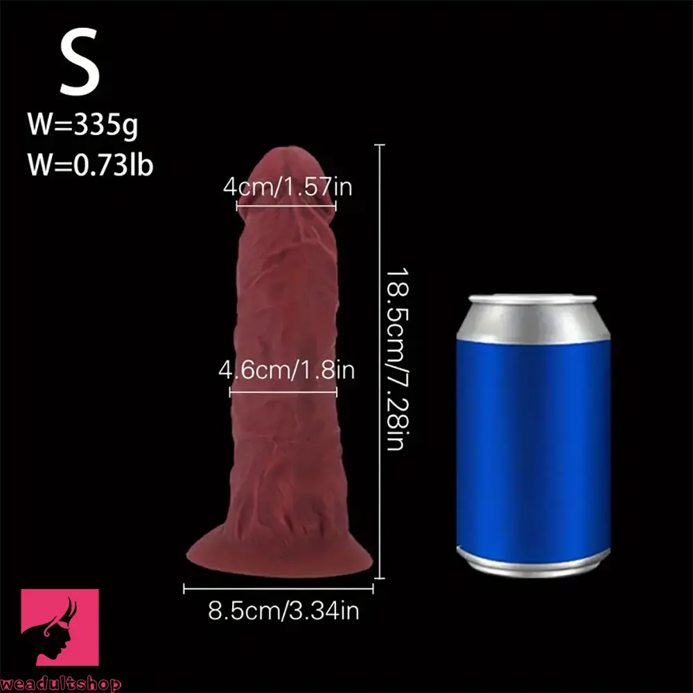 7.28in 8.07in 9.44in Big Thick Soft Silicone Dildo For Orgasm Sex Use