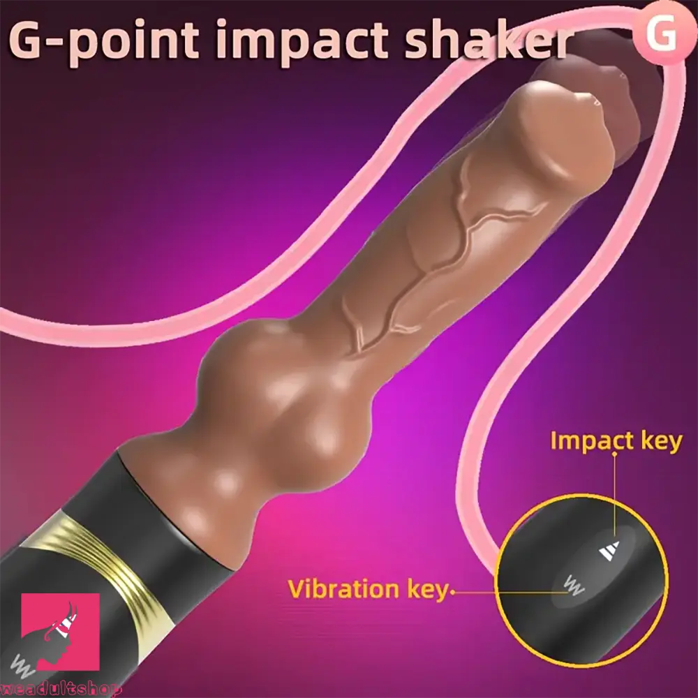 10.4in Realistic Silicone Dildo Thrusting Vibrating Sex Gun Pleasure