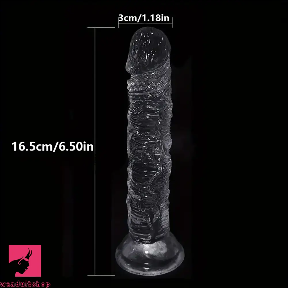 6.5in 7.28in Clear Soft Dildo For Women Men G-Spot Massager Sex