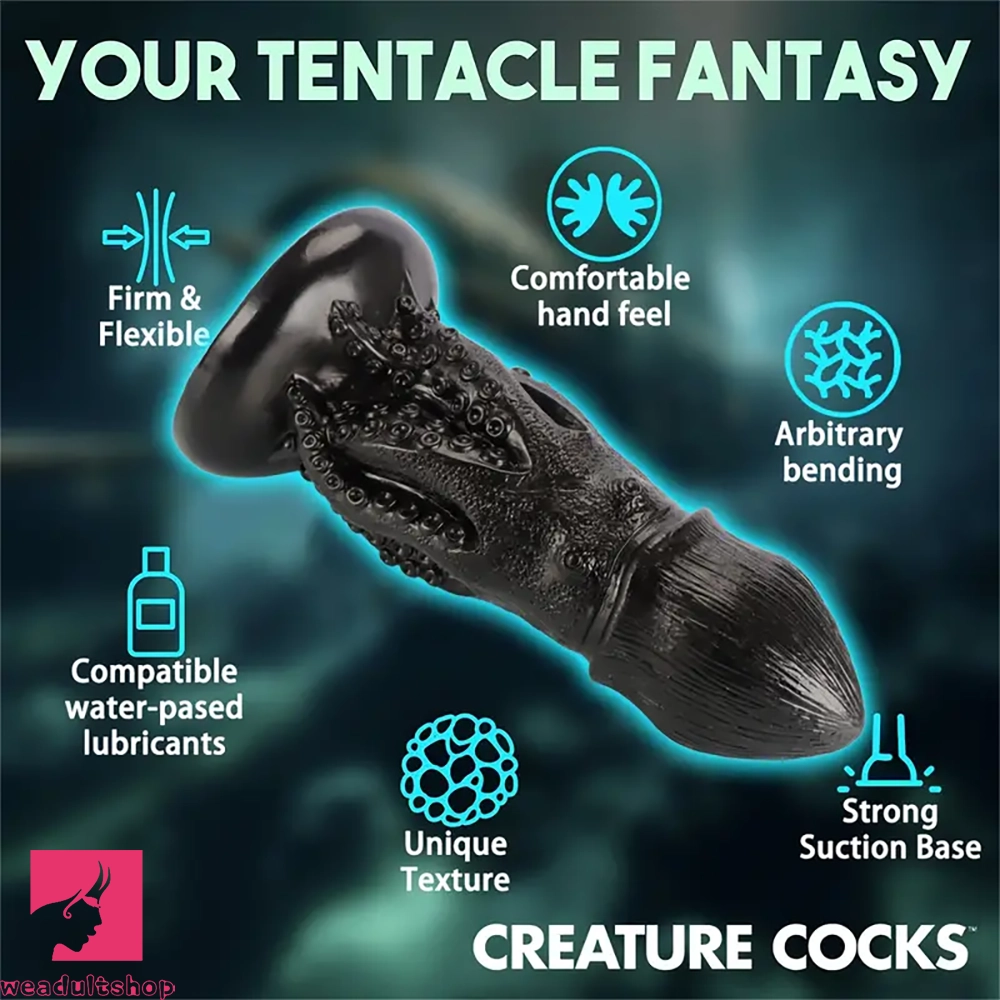 8.07in Skin Feel Octopus Anal Plug-Real Tentacle Dildo Granular Bump